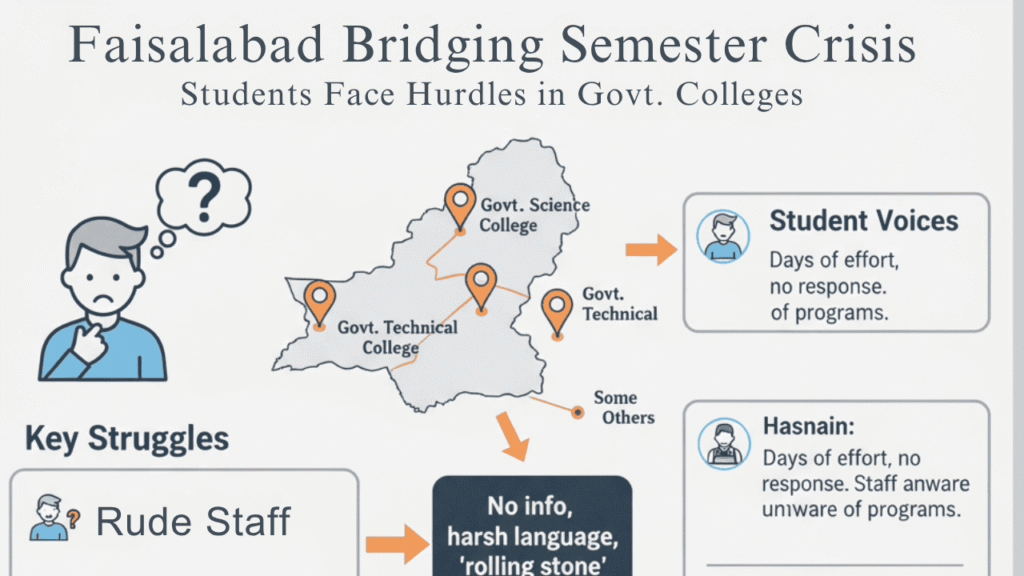 Faisalabad government colleges bridging semester