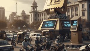 drivers fork out millions for golden e-chalan statue