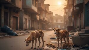 Faisalabad stray dogs suffering on city streets