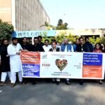 World Food Day awareness walk at the University of Agriculture Faisalabad