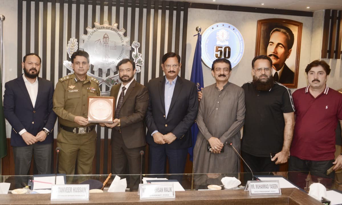CPO Chamber of Commerce visit shield presentation