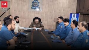 The chief traffic officer chairs a meeting at the CTO office in Faisalabad