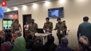 DIG Operations officers hearing citizens at an open court in Lahore