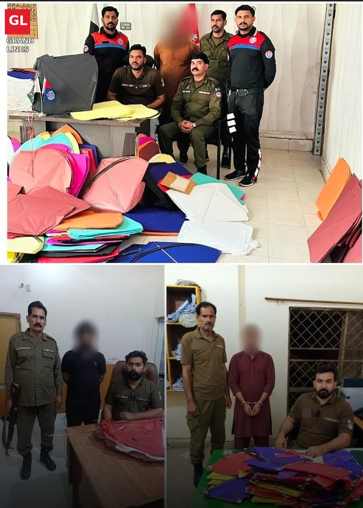 Police seize hundreds of kites in crackdown on kite sellers in Faisalabad