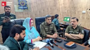 Parliamentary Secretary Kanwal Liaqat press conference at CTO Office Faisalabad