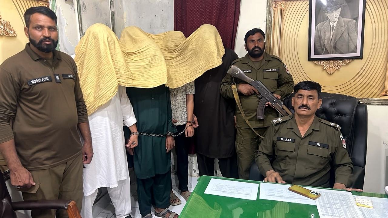 Men arrested in the loudspeaker case with police officials
