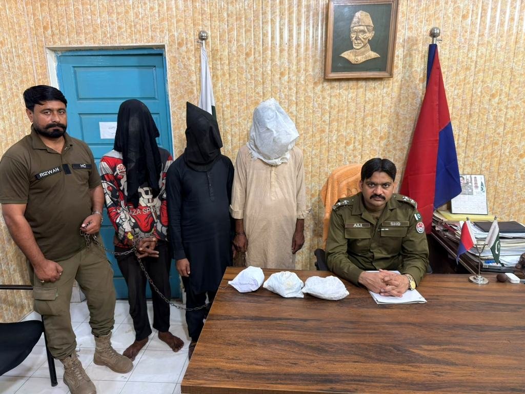 Faisalabad police arrests - heroin recovered in Sadar