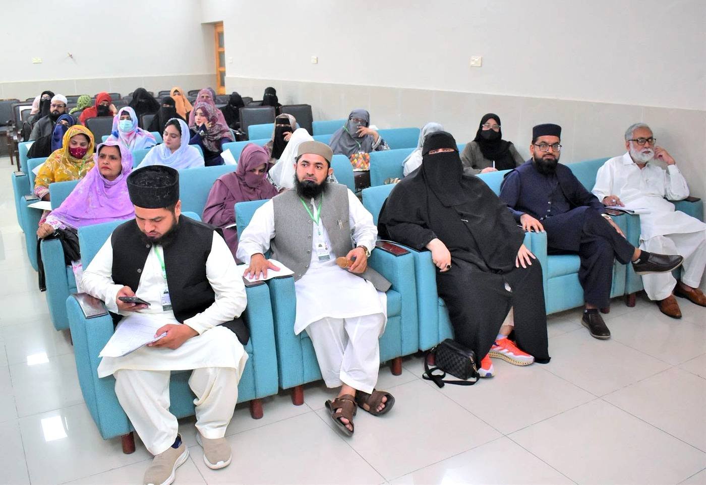 Participants seated at the GCUF three-day Seerah writing workshop