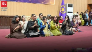 GCWUF students perform at the Developing Young Leaders Programme musical evening in Faisalabad.