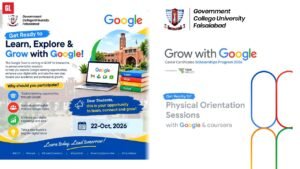 GCUF Grow with Google digital skills training for students
