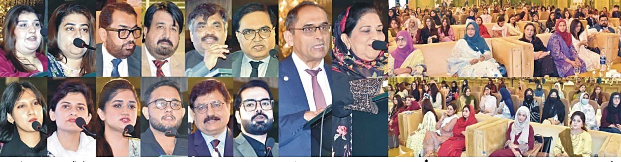 Speakers addressing a mental health seminar at Allied Hospital-II Faisalabad