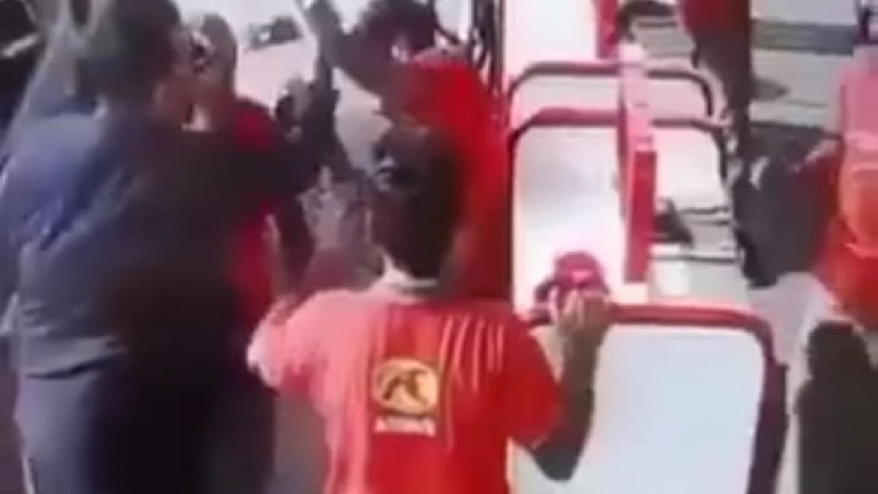 Prado driver scuffles with petrol pump workers at the pump in Jubilee Town