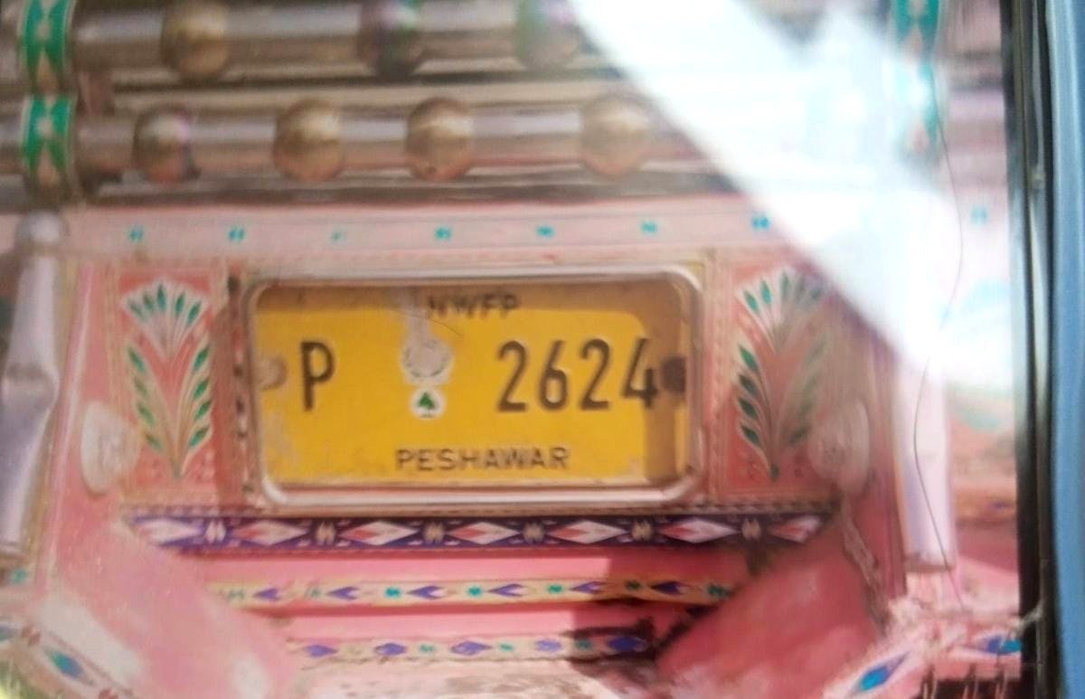 Truck at the Jhang Road accident spot