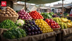 Vegetable prices Faisalabad today - fresh sabzi and phal market stalls