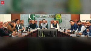 Wheat sowing review meeting at the Commissioner Office, Faisalabad Division.